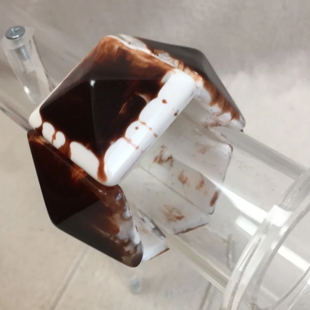 Vintage Funky Mod Chunky resin pyramid bracelet